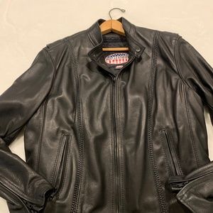 Ladies Leather Motorcycle Jacket